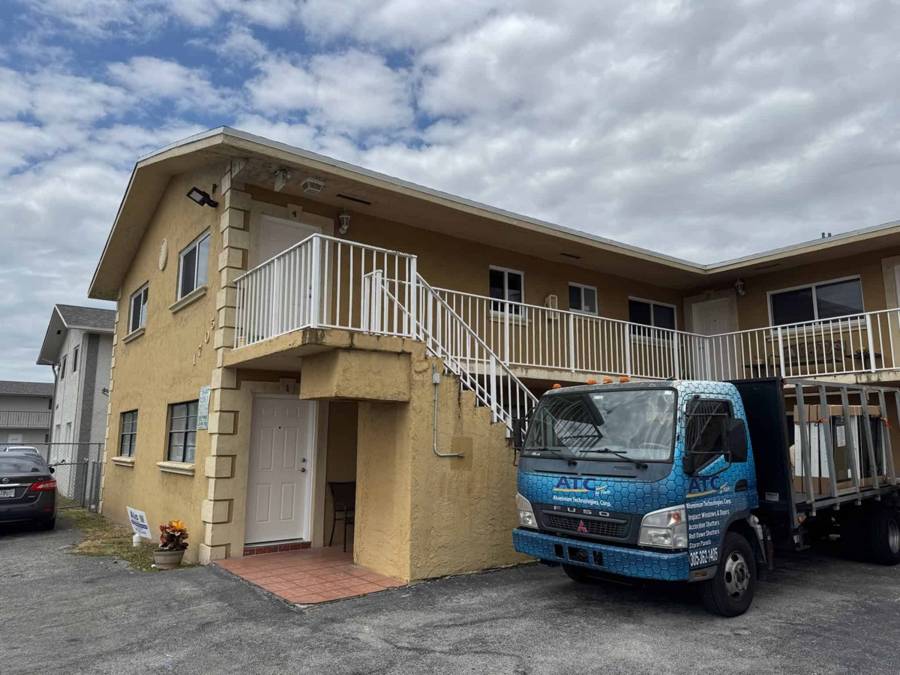 Multifamily building and ATC truck